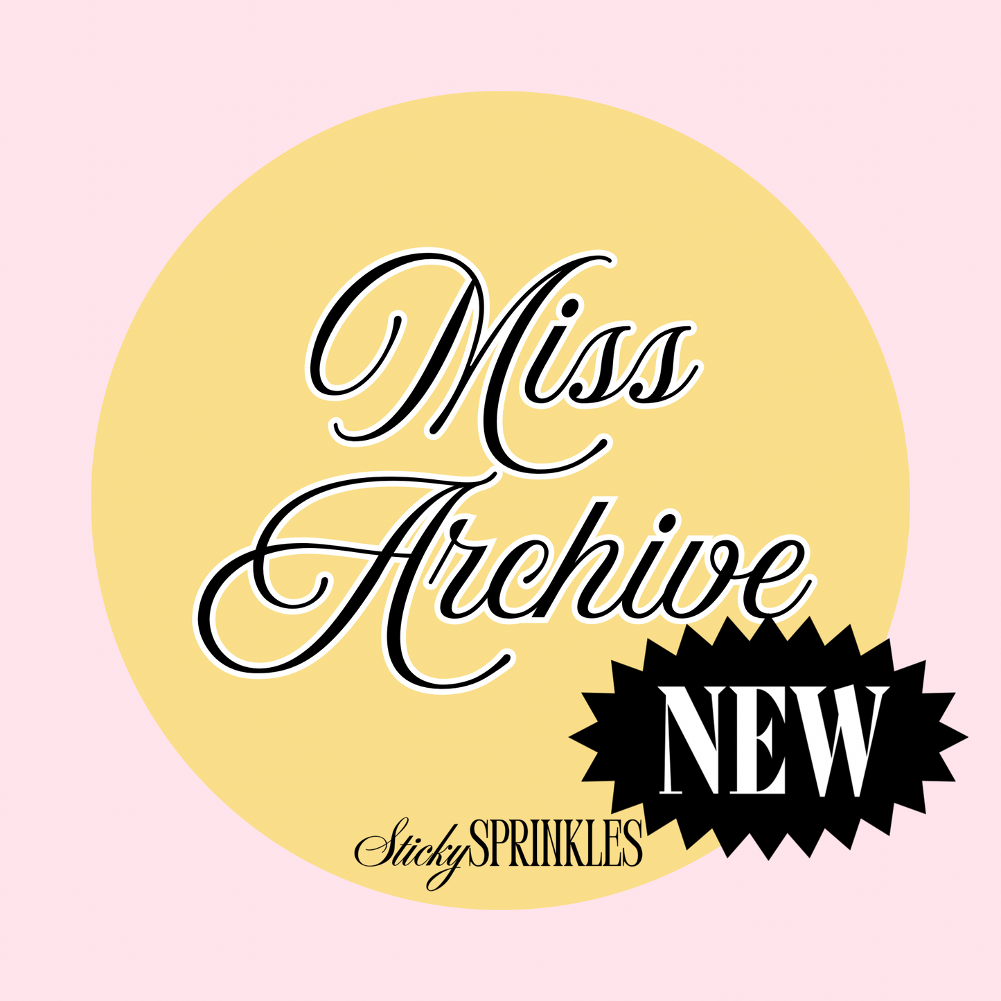 “Miss Archive” Vinyl Sticker
