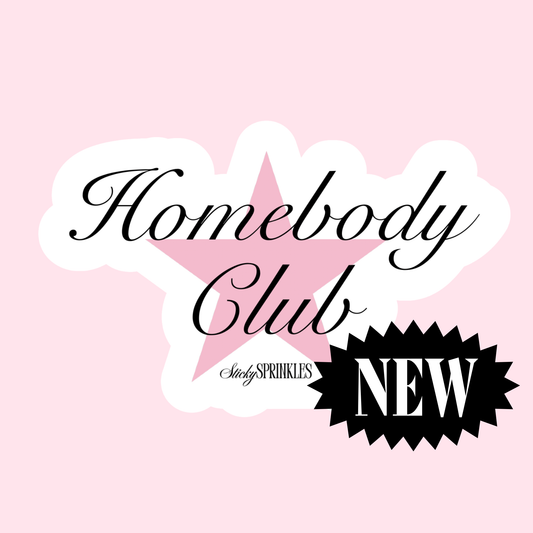 “Homebody Club” Vinyl Sticker